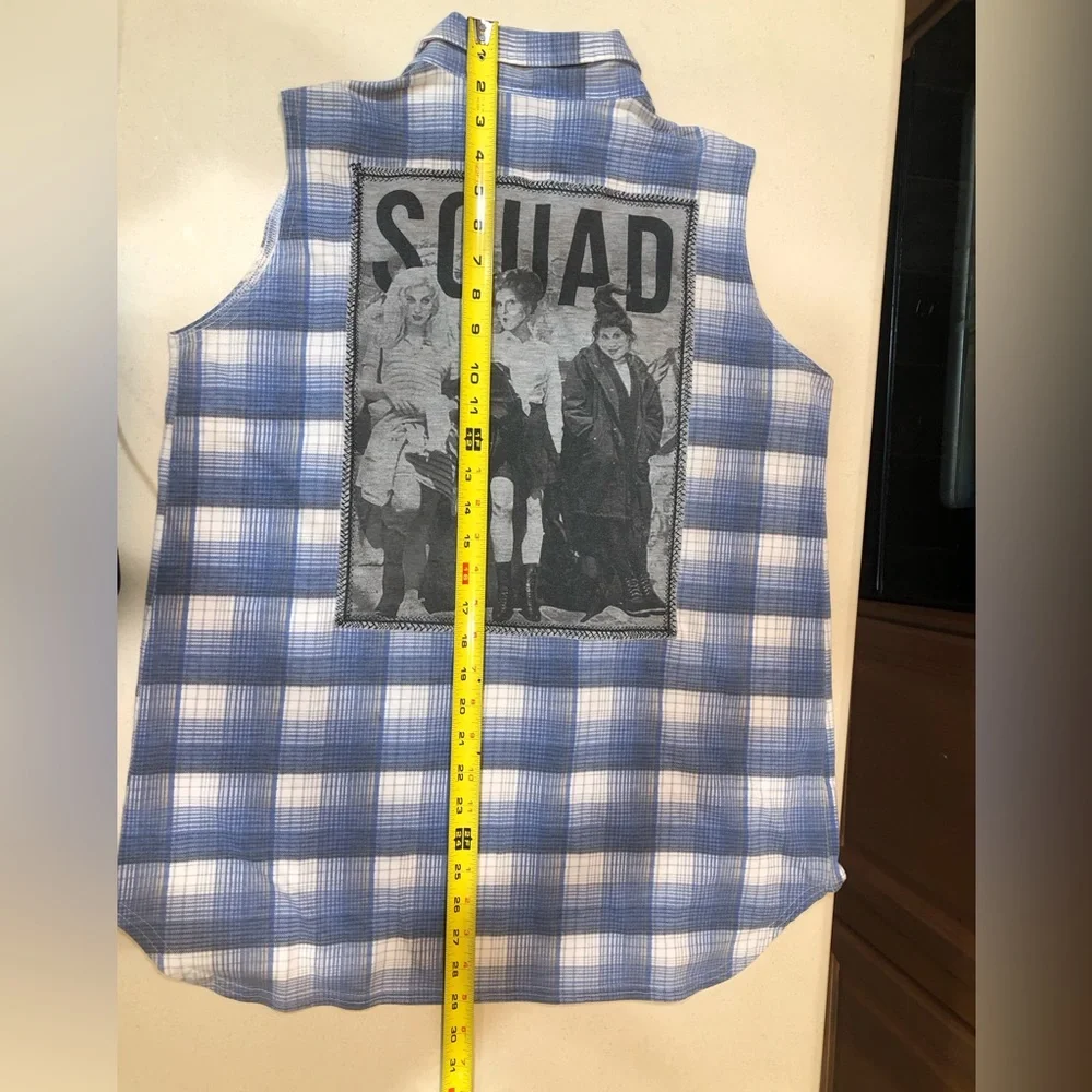 ❤️SOLD❤️ Handmade vest The Hocus Pocus Sanderson Sisters SQUAD Womens Med - Picture 7 of 11